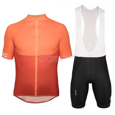 2018 Poc Cycling Jersey Kit Short Sleeve Orange