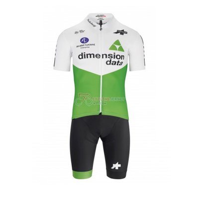 Dimension Data Cycling Jersey Kit Short Sleeve 2019 Green White