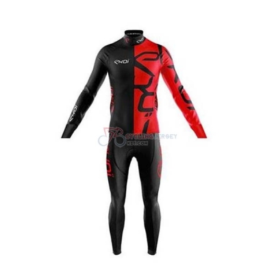 EKOI Cycling Jersey Kit Long Sleeve 2020 Black Red