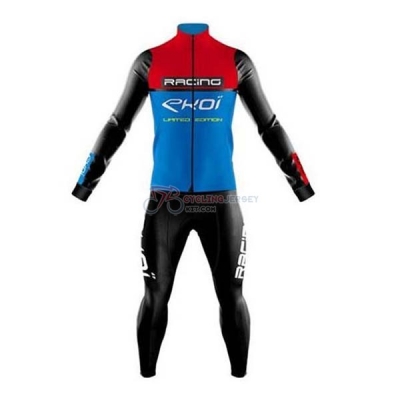 EKOI Cycling Jersey Kit Long Sleeve 2020 Red Blue Black