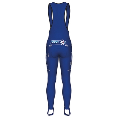 FDJ Cycling Jersey Kit Long Sleeve 2017 blue