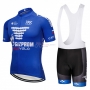 Gazprom Rusvelo Cycling Jersey Kit Short Sleeve 2018 Blue and White