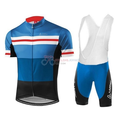 Loffler Cycling Jersey Kit Short Sleeve 2018 Black Blue
