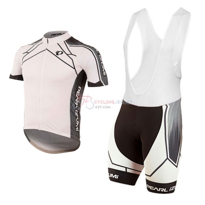 Pearl Izumi Short Sleeve Cycling Jersey and Bib Shorts Kit 2017 white