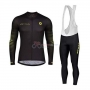 Scott Cycling Jersey Kit Long Sleeve 2020 Black Yellow