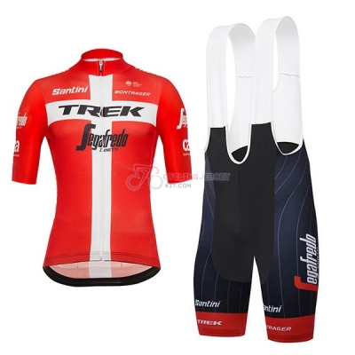 Trek Segafredo Campione Danimarca Cycling Jersey Kit Short Sleeve 2018