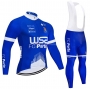 W52-FC Porto Cycling Jersey Kit Long Sleeve 2021 Blue