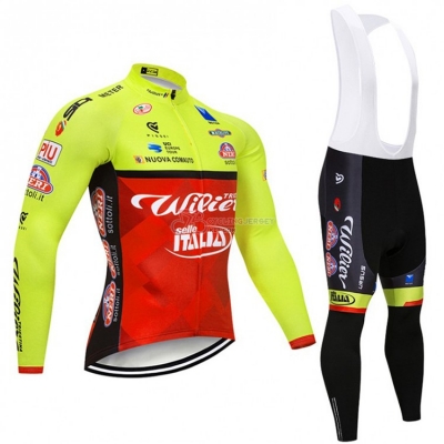 Wilier Cycling Jersey Kit Long Sleeve 2018 Green and Red