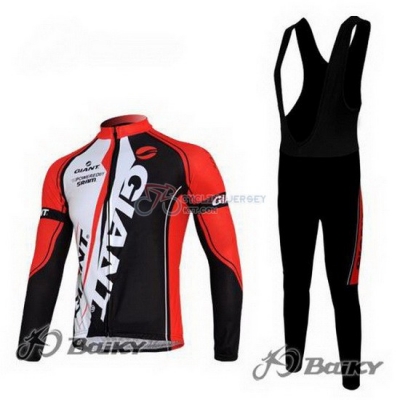 Giant Cycling Jersey Kit Long Sleeve 2011 Red And Black