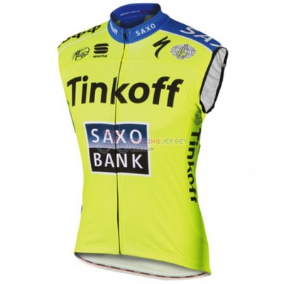 Saxo Bank Wind Vest 2015 Yellow And Blue